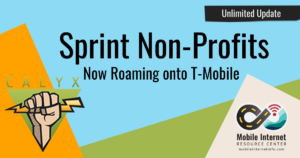 calyx-non-profits-unilmited-sprint-t-mobile-roaming News header: Sprint Non-Profit Unlimited Hotspot Plans Gain Access to T-Mobile Roaming - Calyx, PCs for People